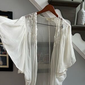 Victoria’s Secret Gold Label Off White Peignoir Gown Set sz L